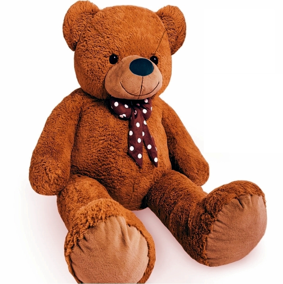 XXL Teddybär Bär 1m groß heller Bauch Hellbraun Kuscheltier Teddy Kuschelbär 